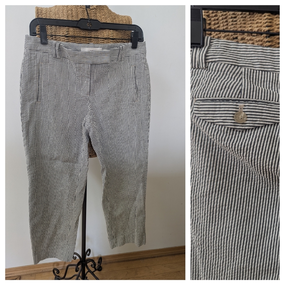 LOFT Black and White Chinos Classic Style
